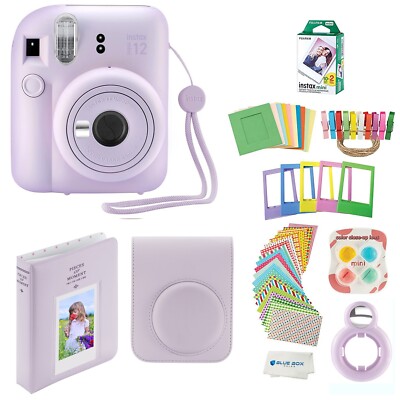 Fujifilm Instax Mini 12 Instant Camera with Case, 20 Fuji Films,(Lilac Purple)