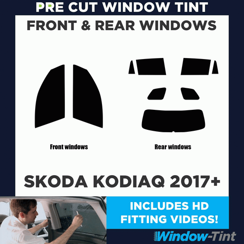 For Skoda Kodiaq 2017+ Full Pre Cut Window Tint Kit Front & Rear Tinting Film - Picture 2 of 10