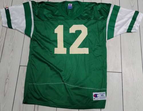 JOE NAMATH VINTAGE CHAMPION AUTHENTIC NEW YORK JETS JERSEY SIZE 48 USA