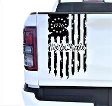 We The People Betsy Ross Flag 1776 Truck Tailgate Vinyl Decal fits most Trucks