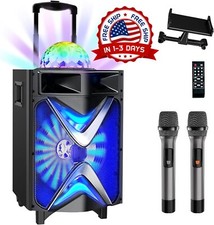 Bocinas Bluetooth Grandes Para Fiestas Con Microfono Para Karaoke De 10 Pulgadas