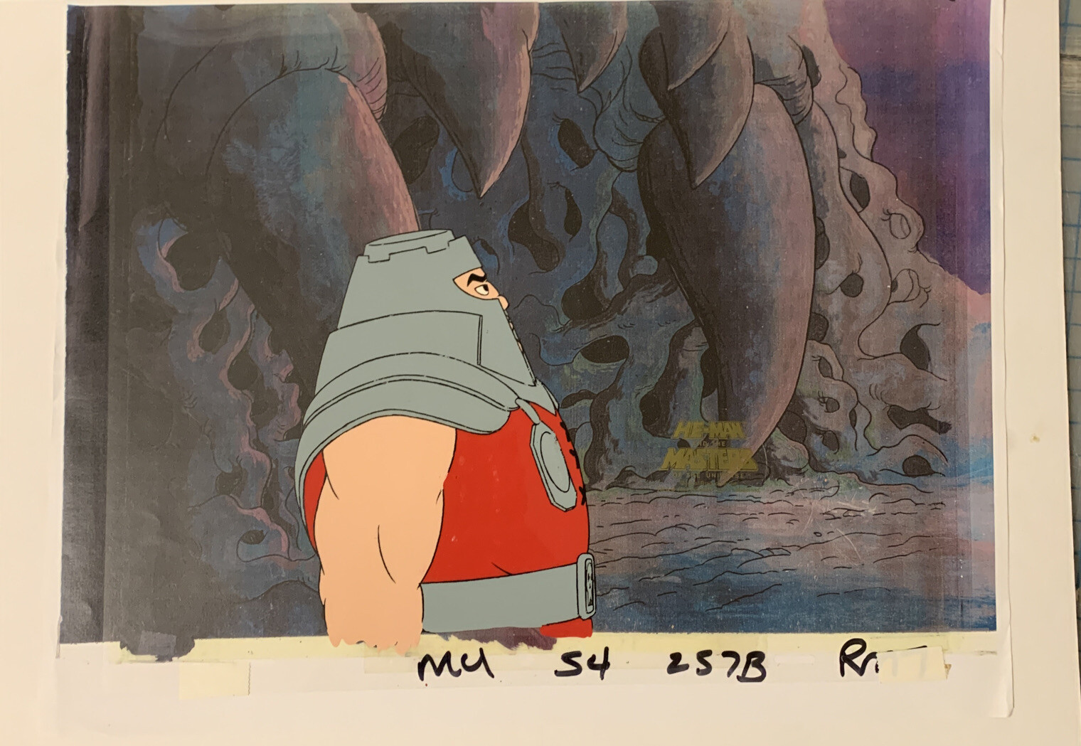 He-Man Masters of the Universe Animation Production Cel Ram Man Copy BG ...