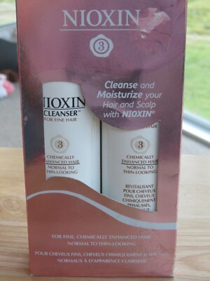 NIOXIN SYSTEM 3 CHEMICALLY TREATED HAIR CLEANSER & SCALP THERAPY SET 5.1oz EACH