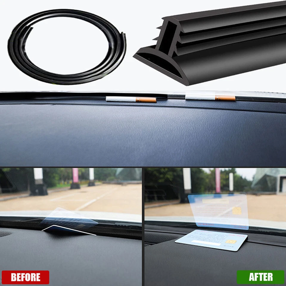 Tira de sello de goma con borde de tablero de instrumentos de coche tipo U de 1,6 M aislamiento acústico resistente a la intemperie Foto 4 de 4