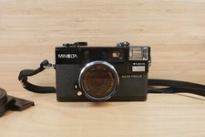 Vintage 80s Minolta Hi-Matic AF2 35mm Film Point-and-Shoot Camera, Made in Japan