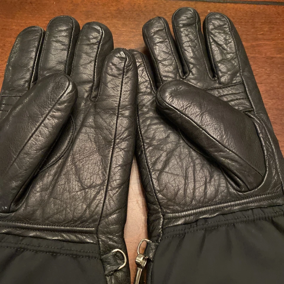 "De colección Damas ARIS Guantes de Esquí Cuero Nylon Puño de Piel 14"" Cremallera y Bolsillo a Presión. M-L" Foto 3 de 4
