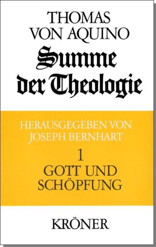 Thumbnail - Thomas Von Aquin | Summe Der Theologie I. Gott Und Schöpfung | Buch |