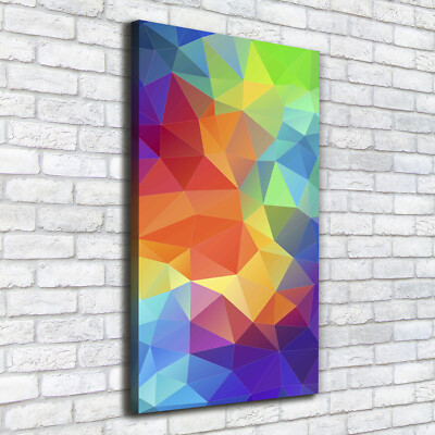 Leinwand-Bild Kunstdruck Hochformat 50x100 Bilder Abstrakte Dreiecke