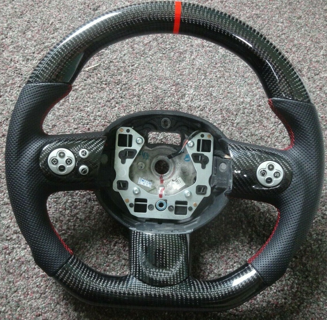 2012  R56 MINI COOPER Ferrari Style Real Carbon Fiber Wheel With PADDLES