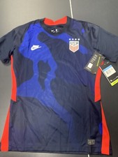 Nike USA Soccer Womens Medium V-Neck Jersey Red NWT Alex Morgan Mia Hamm States