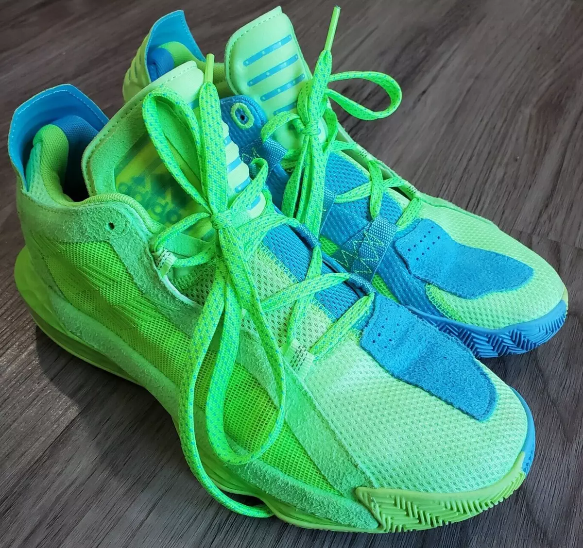 Adidas Dame 6 JamFest McDAAG Signal Green Blue FW4507 Men's Size 6.5 | eBay