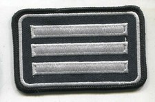Feuerwehr Dienstgrad 3 weisse Balken auf K&ouml;per ca90mm  (Fa272)
