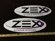 Lot Of 2 Zex Nitrous Oxide Racing Decals Stickers Nhra Street Outlaws Lot Of 2 Zex Nitrous Oxide Racing Decals Stickers Nhra Street Outlaws