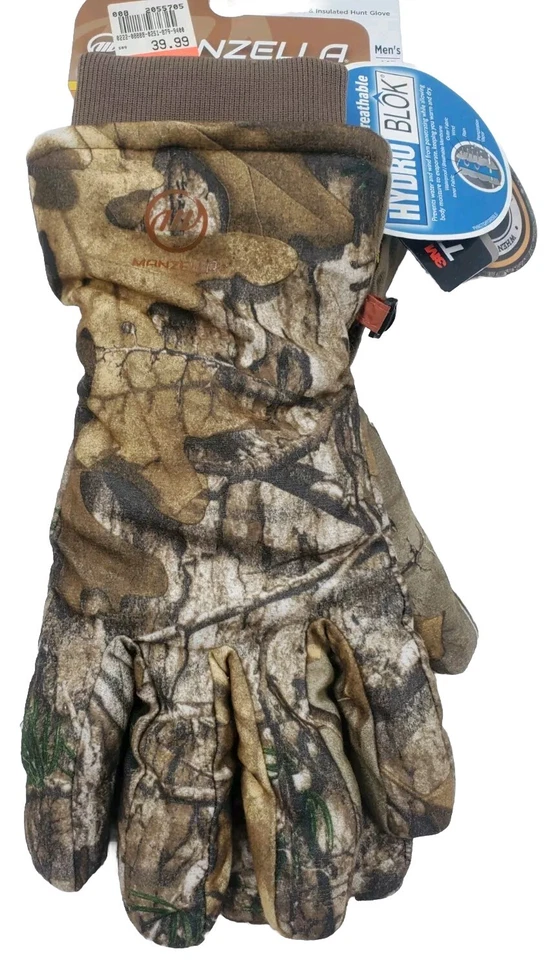 Manzella Tracker Hunting Gloves Men's Size MEDIUM Camouflage - Image 3 of 4