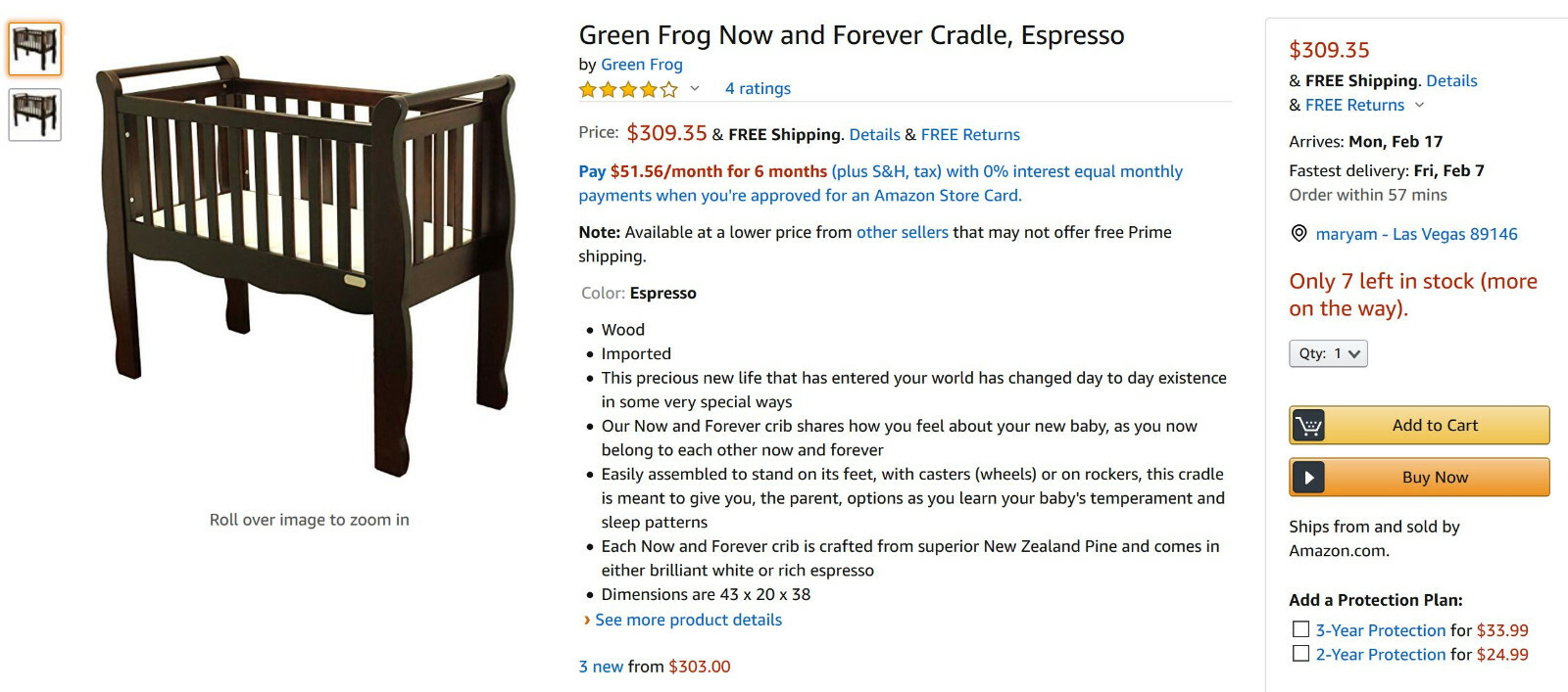 green frog cradle