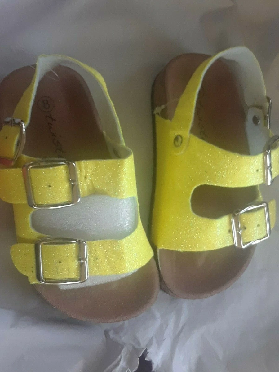 Yellow sandals cheap size 8