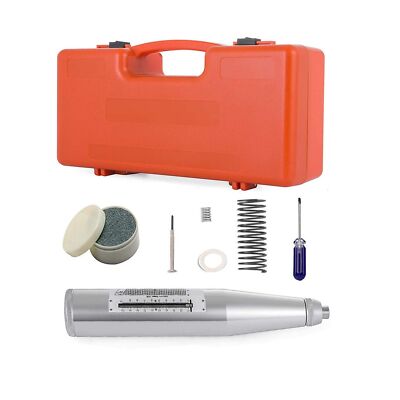 Concrete Rebound Hammer Tester - Strength Test Meter For Beams, Columns, Bridges, Panels - 2.207J Impact