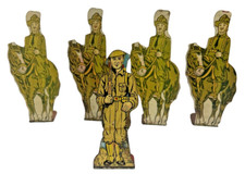 Marx Vintage Lot of 5 WW1 Soldier's 4 Calvary and one Infantry