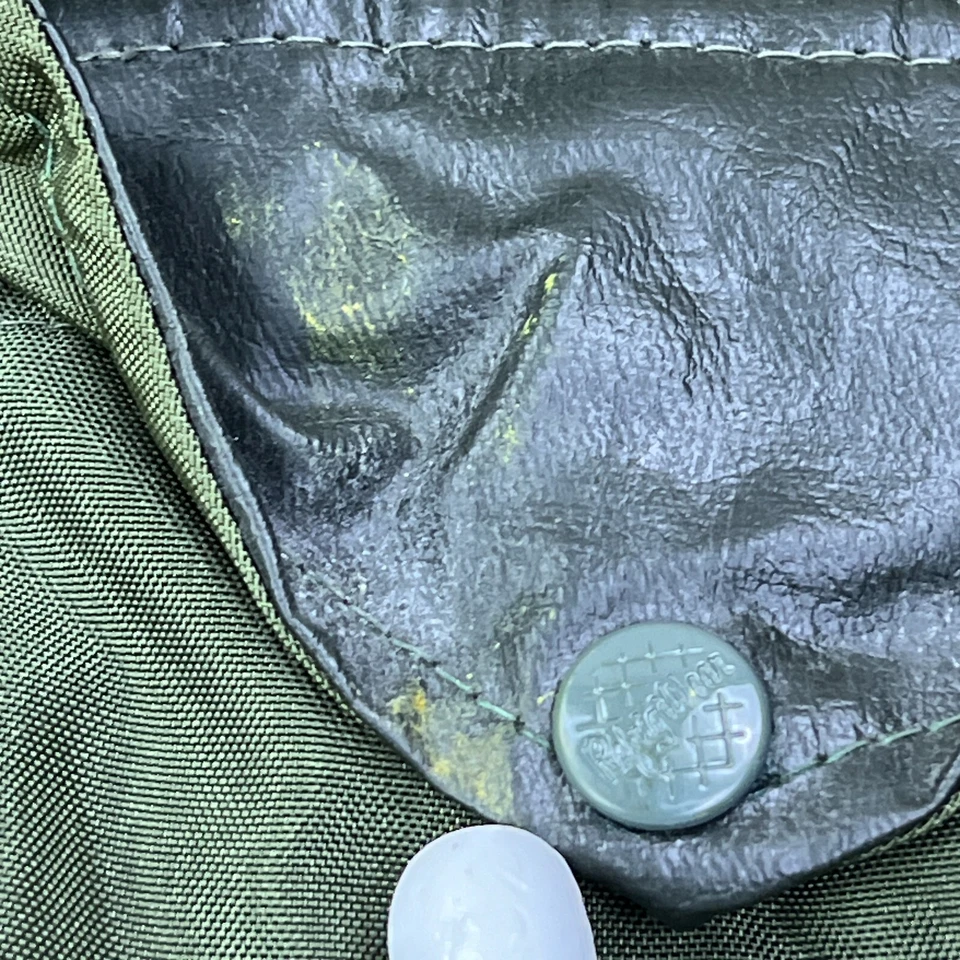 复古 Refrigiwear Coat 男式 S 绿色绝缘滑雪缓冲夹克人造毛皮衣领美国 — 第 4/4 张图片