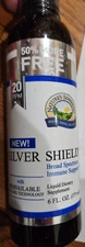 Nature's Sunshine Silver Shield Liquid 20 PPM -  6 OZ  EXP : 2027