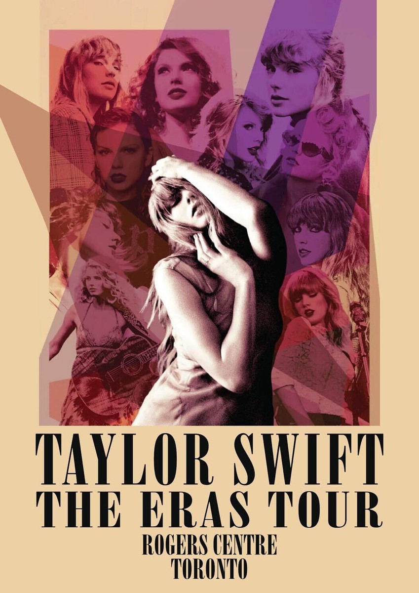 TAYLOR SWIFT Eras Tour Poster TORONTO INDIANAPOLIS NEW ORLEANS L.A