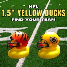Yellow NFL Team Themed Duck for Jeep Decor and Fan Collectible