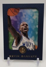 Kevin Garnett 1995-96 Skybox E-XL Blue Plus Black Rookie Card #49 Wolves NBA HOF