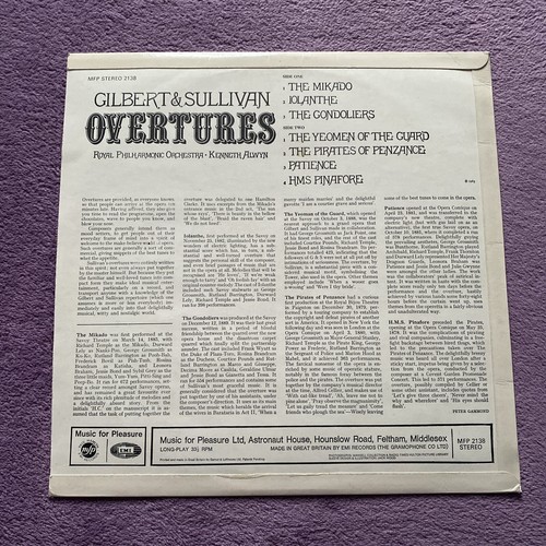 Gilbert and Sullivan Overtures 12” Vinyl Record - Tested - Picture 2 of 8