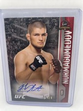 khabib nurmagomedov 2015 champions ruby auto 4/8 ufc-125