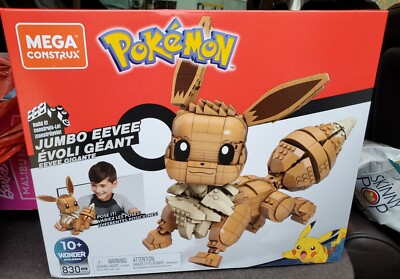  NEW 2020   Mega Construx Pokemon Jumbo Eevee Construction Set Free shipping