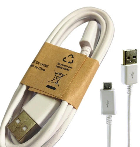 Chargeur Cable Cordon Prise Usb Blanc Samsung Original Galaxy Tab S 10.5 Sm-T800 - Photo 1/1