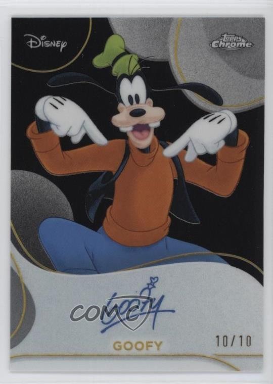Goofy 2025 Topps Chrome Disney #32 Black Refractor /10 Price Guide