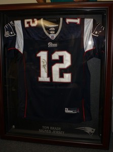 FRAMED AUTHENTIC TOM BRADY PATRIOTS JERSEY AUTOGRAPHED HIGHLAND MINT COA L@@K