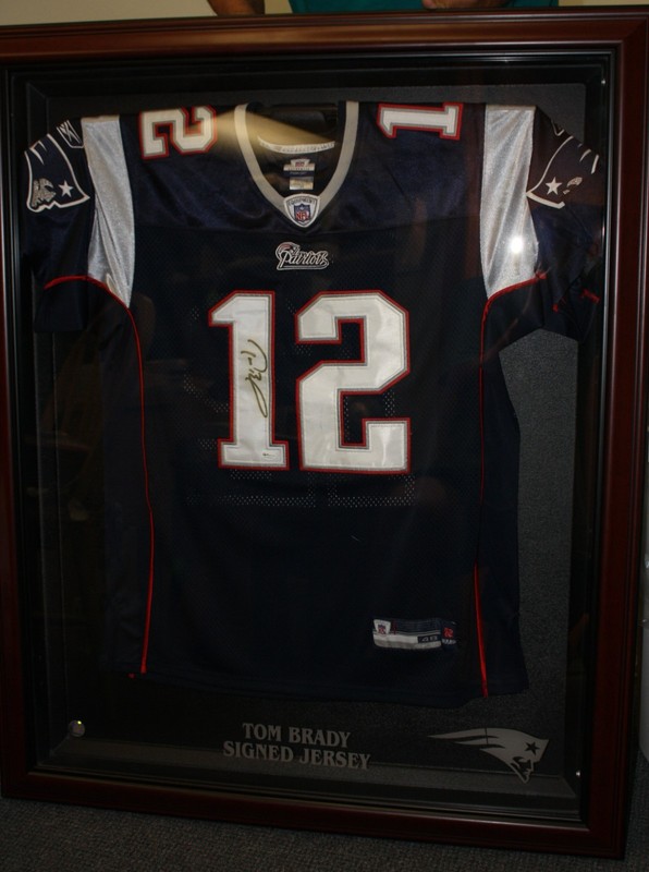 FRAMED AUTHENTIC TOM BRADY PATRIOTS JERSEY AUTOGRAPHED HIGHLAND MINT COA L@@K