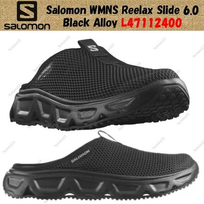 Salomon WMNS Reelax Slide 6.0 Black Alloy L47112400 Women's Size