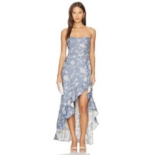 Amanda Uprichard Alyse Dress Womens S Blue Ch...