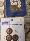 Vintage Buttons On Cards Assorted Sizes Materials. 23 assorted Cards — photo 2