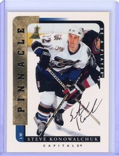 1996-97 Pinnacle Steve Konowalchuk Be a Player Auto - Washington Capitals