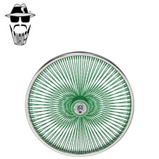 ORIGINAL LOWRIDER 20” Dayton 144 Spoke Square Twisted Front Rim Chrome/Grern.