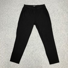 Eileen Fisher Pants Womens Small Petite Black Ankle Tapered Stretch Pull On Norm