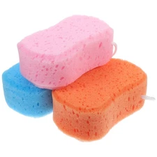 3 Pcs PU Bathing Sponge Thicken Shower Ball Body Massager for Bathroom