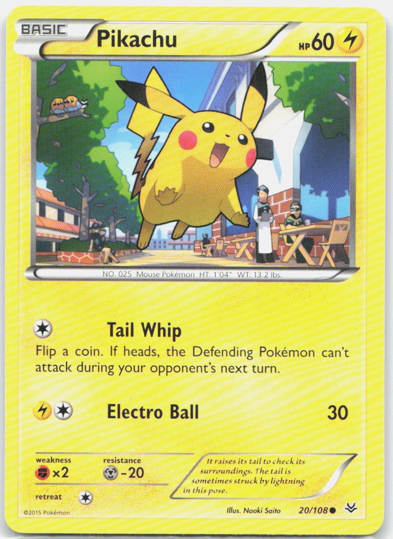 Pikachu 20/108 XY - Roaring Skies Pokemon NM English