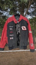 VTG 90s Large Wilson Leather Chase Authentic Dale Earnhardt Jr. Suede Jacket Med