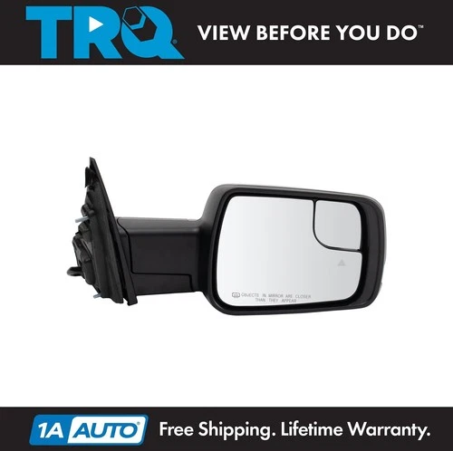 TRQ Mirror Heated Turn Signal Blind Spot Power Folding RH Side for Ram 1500
