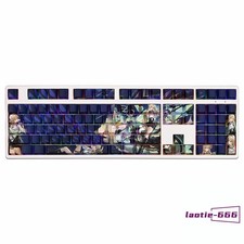 108 Keycaps Wuthering Waves LYNAE Dye-sub PBT Keycap New for Cherry MX Keyboard