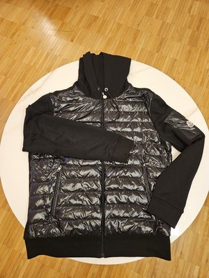 Moncler Herren Jacke Mit Kapuze, Strickjacke, Cardigan, Schwarz, Gr. XXL