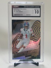 2025 Panini Revolution Football - 1 Malik Nabers - Shock Wave - CGC 10