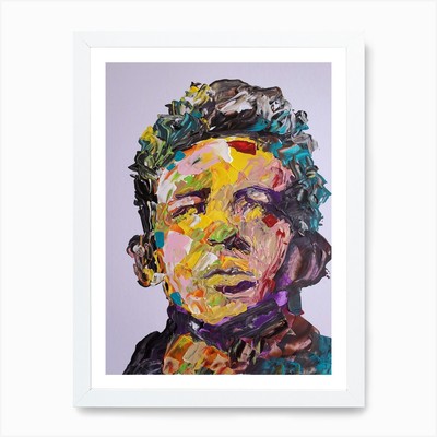 James Dean Abstraktes Portrait Kunst Pr Gerahmtes Wandbild Poster Leinwanddruck Bild