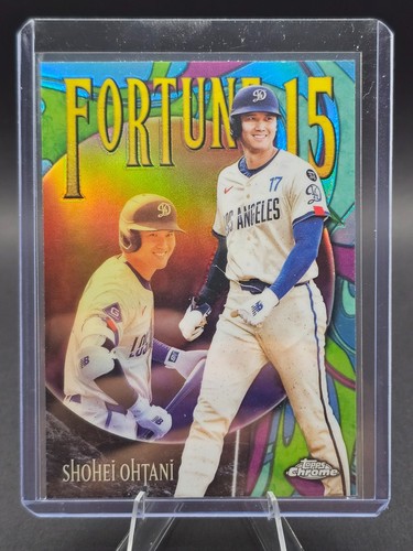 2025 Topps Chrome Update Fortune 15 Shohei Ohtani Los Angeles Dodgers #F15-6