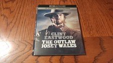 Outlaw Josey Wales Clint Eastwood 4K Bluray Slipcover Only slipcase NO discs